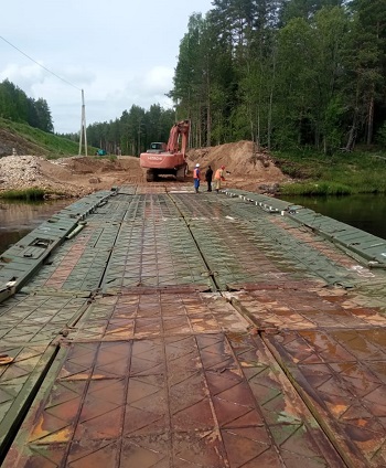 Понтон открыт для движения.