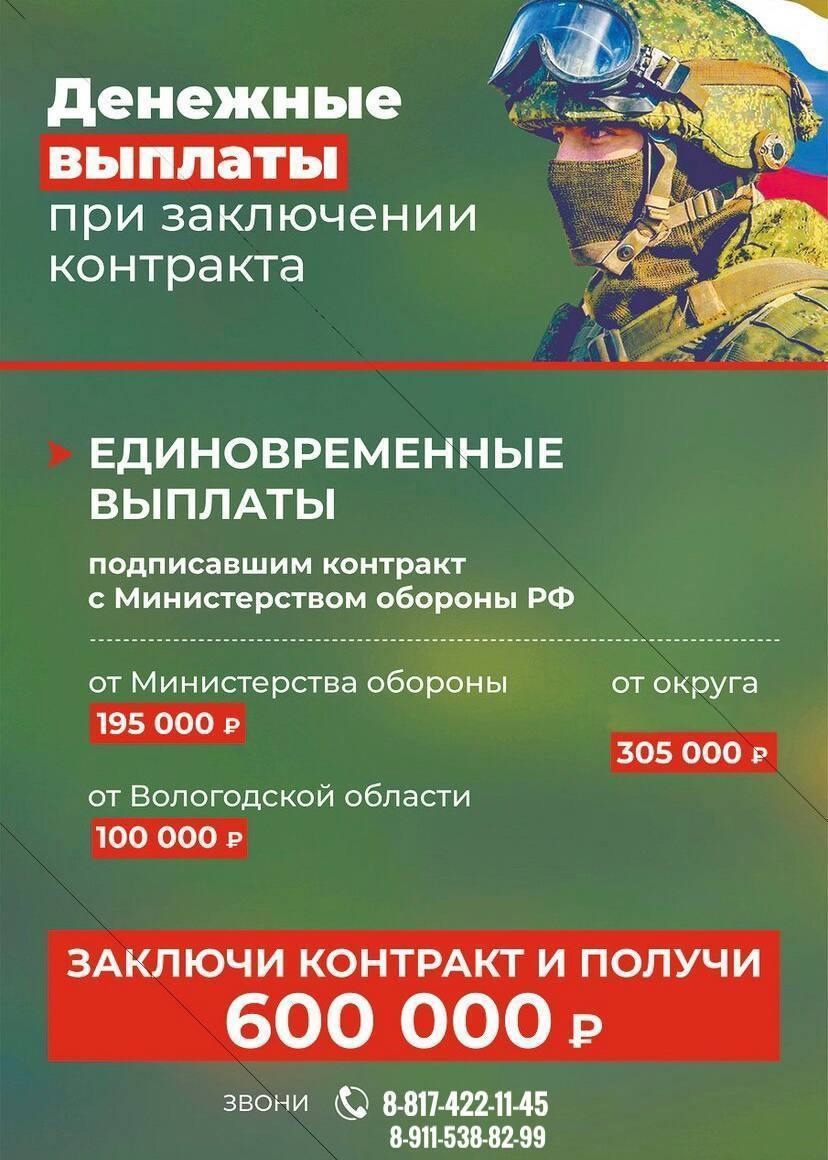 В Кадуйском округе продолжается приём на службу по контракту  Заключить контракт с Минобороны РФ стало возможно с момента объявления частичной мобилизации Указом Президента РФ..